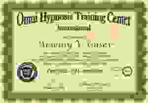 сертификат по гипнозу