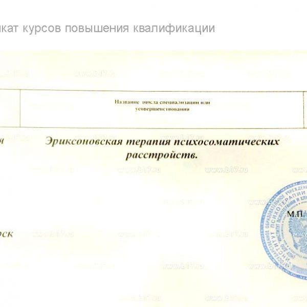 сертификат А.В.Гусева